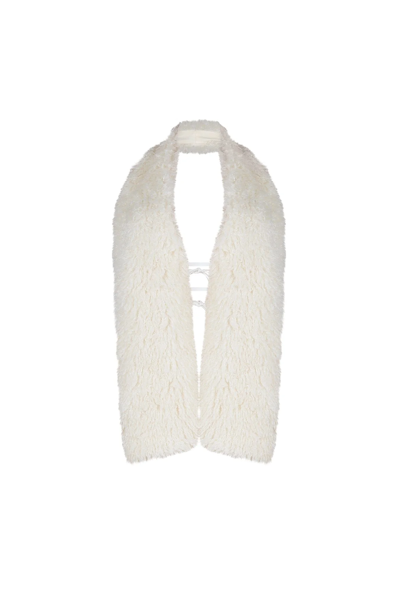 Sugar Puff Fur Halter Vest - Image 5