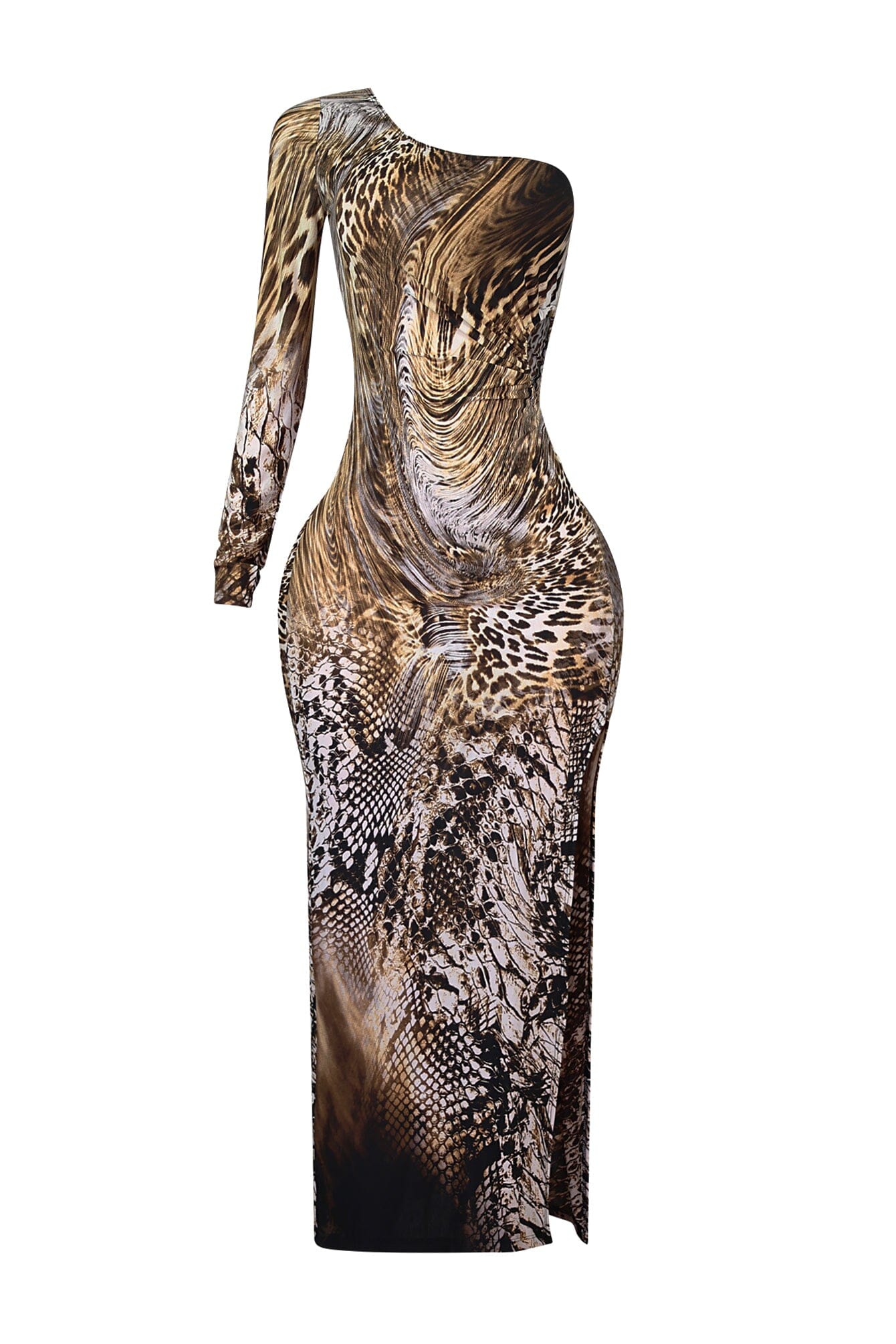 Sweet Venom One Shoulder Maxi Dress - Image 3
