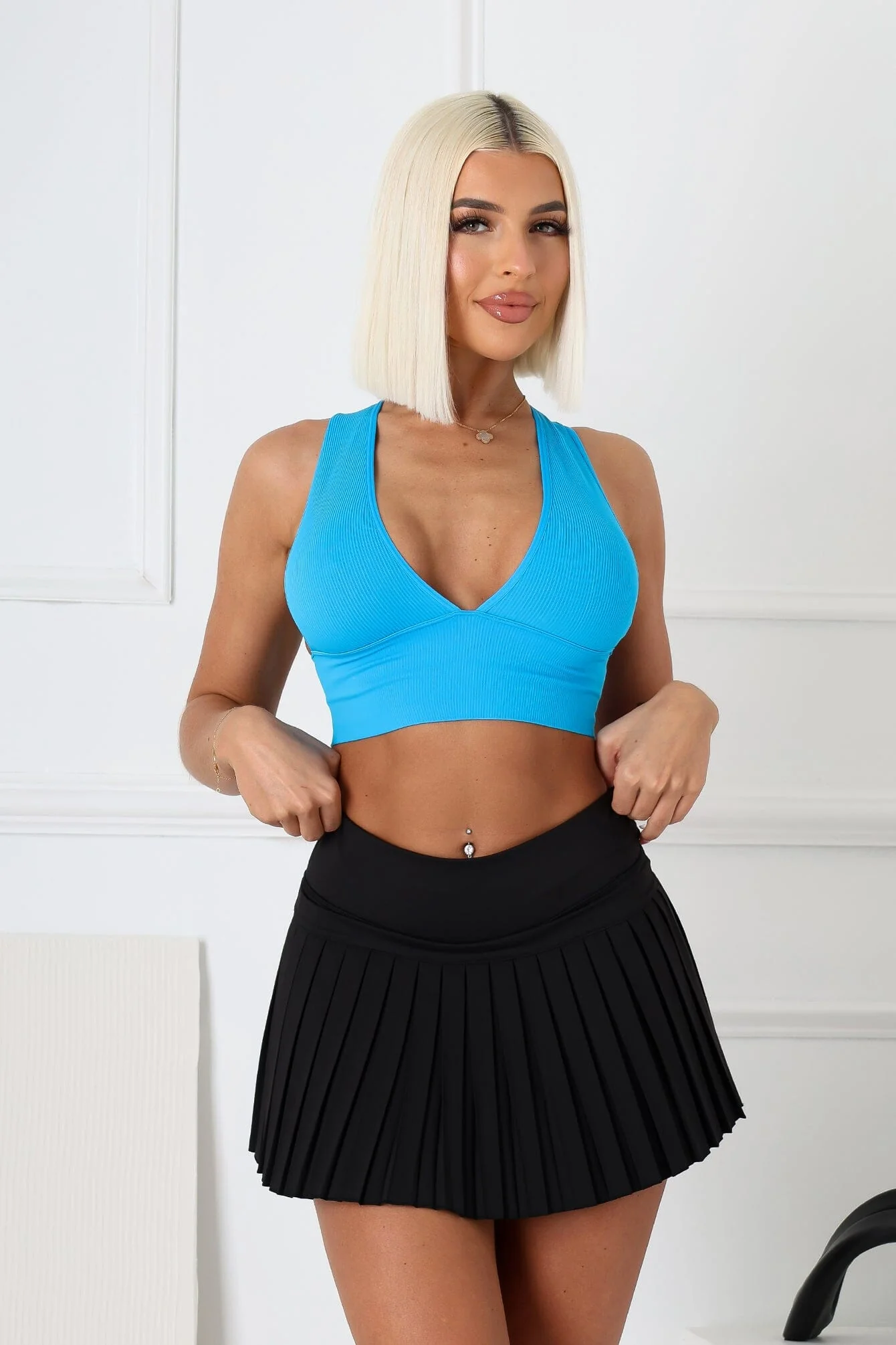 The Baby Ribbed Deep V-Neck Top - Image 4