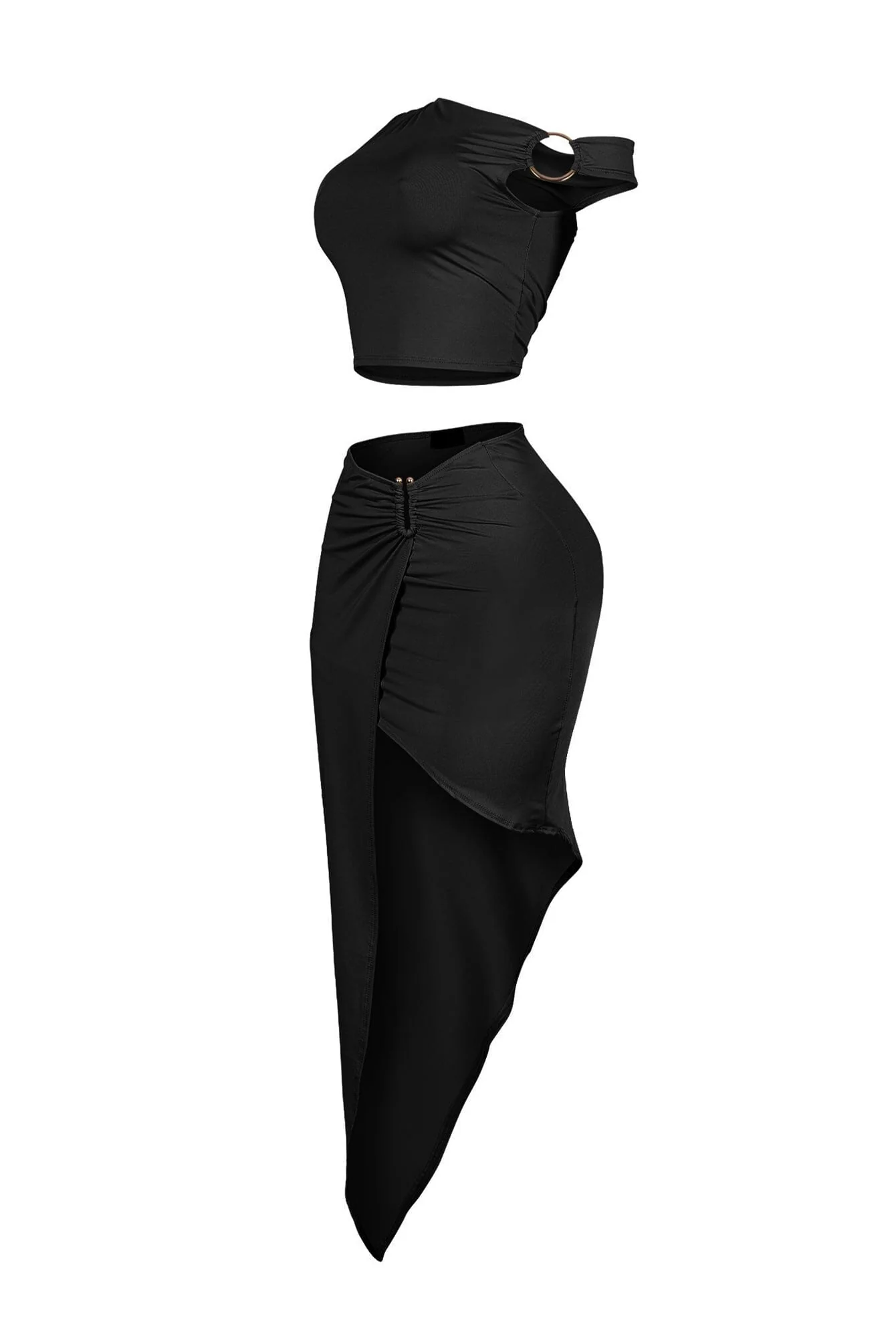 Tiernan Gold Ring Top & Skirt SET - Image 7