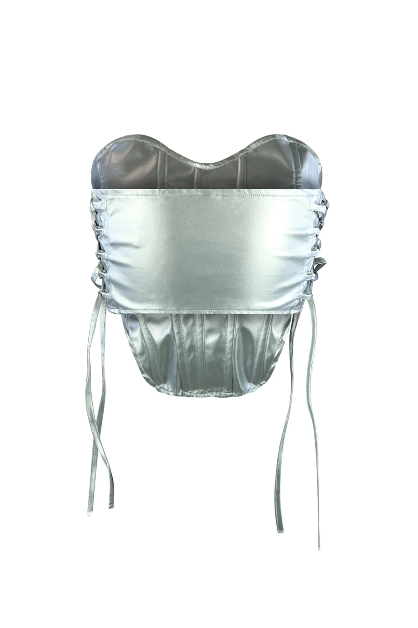 Too Hot Faux Leather Corset Top - Image 7