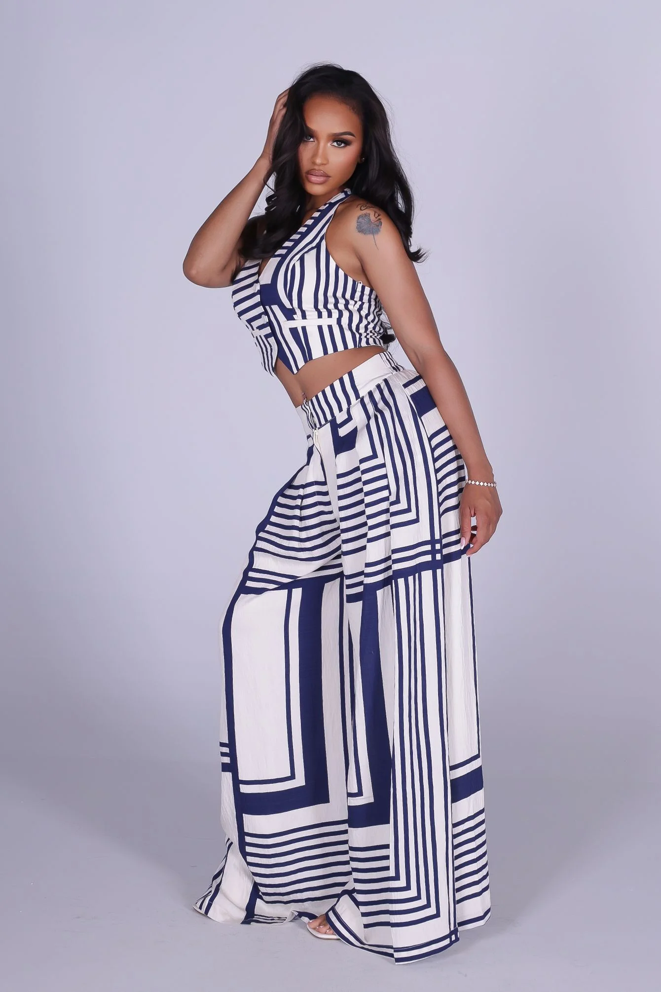 Sailor Maze Halter Top & Pants SET