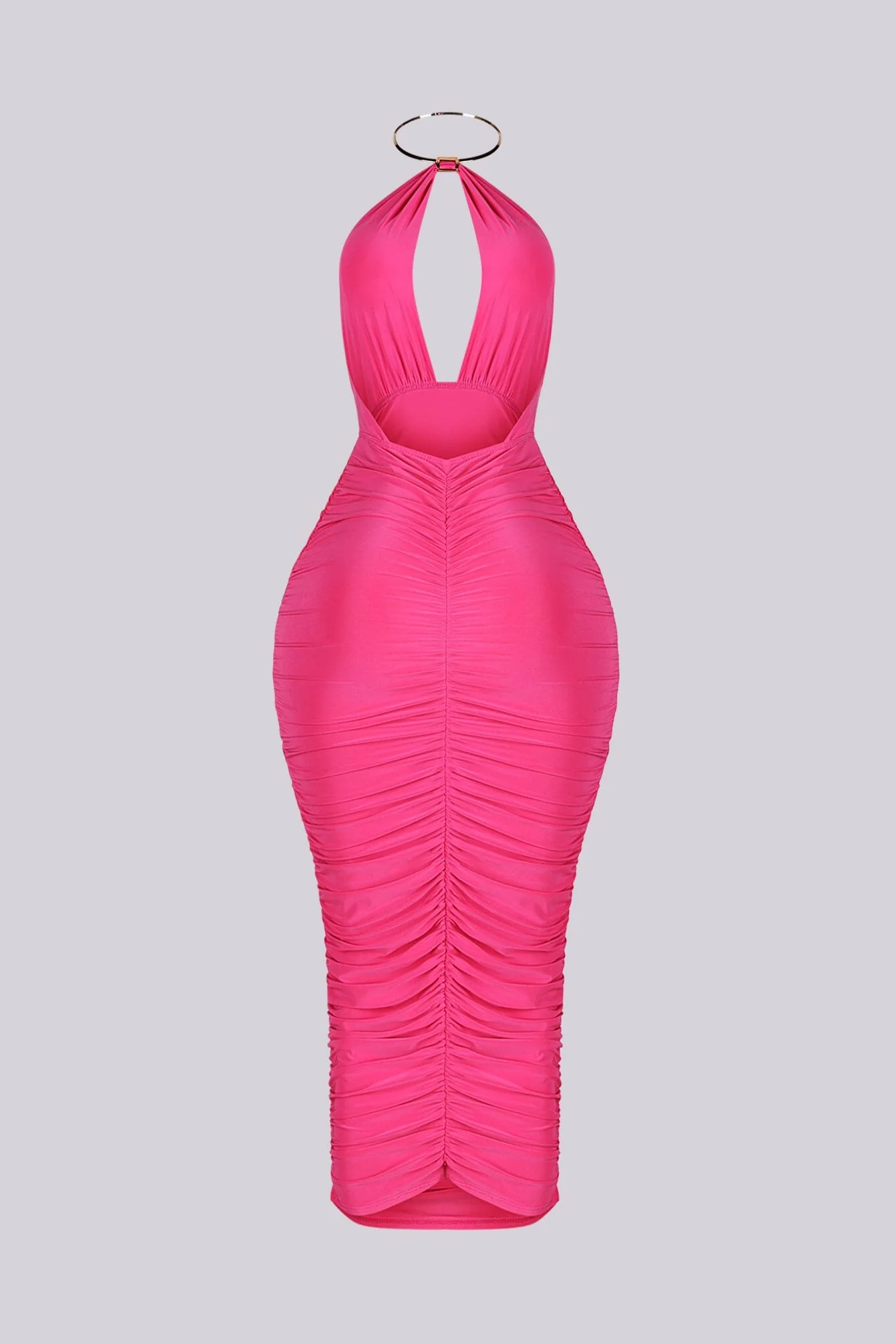 Turn Heads in Metal Choker Midi Dress - Image 12