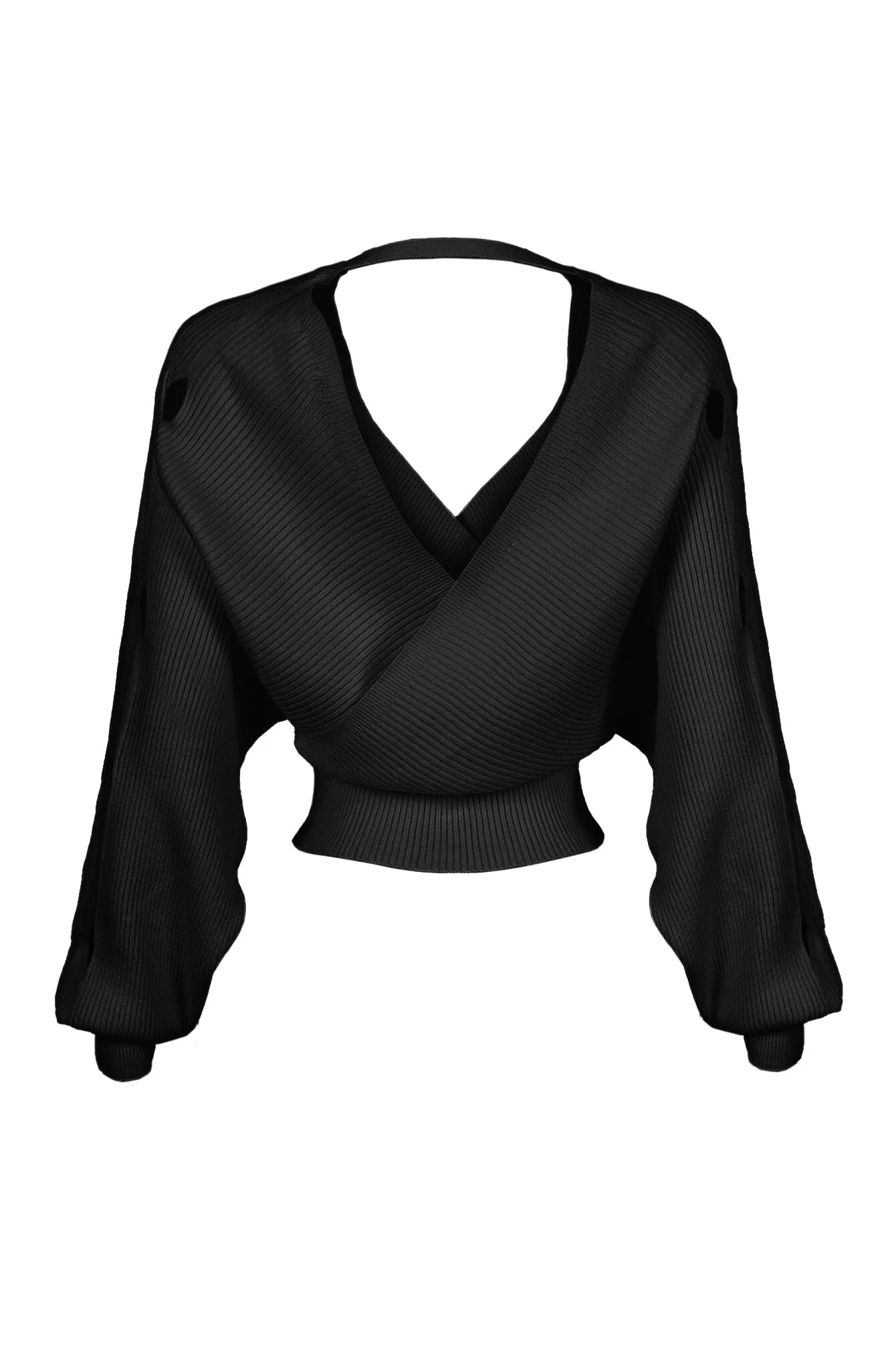 Vanessa Off Shoulder Sleeve Cutout Sweater - Image 10