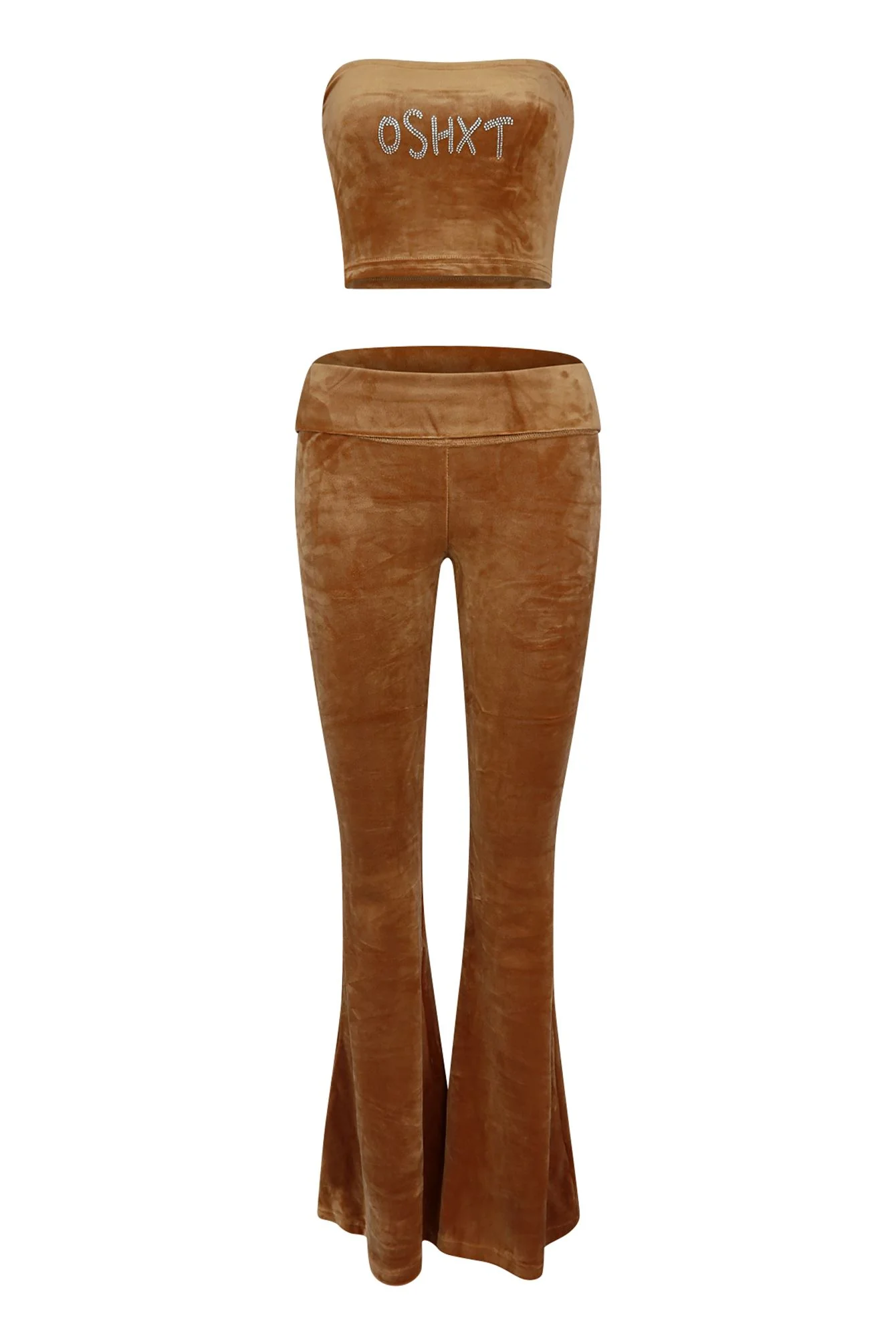 Girls Girl Velour Top & Low Rise Pants SET - Image 3