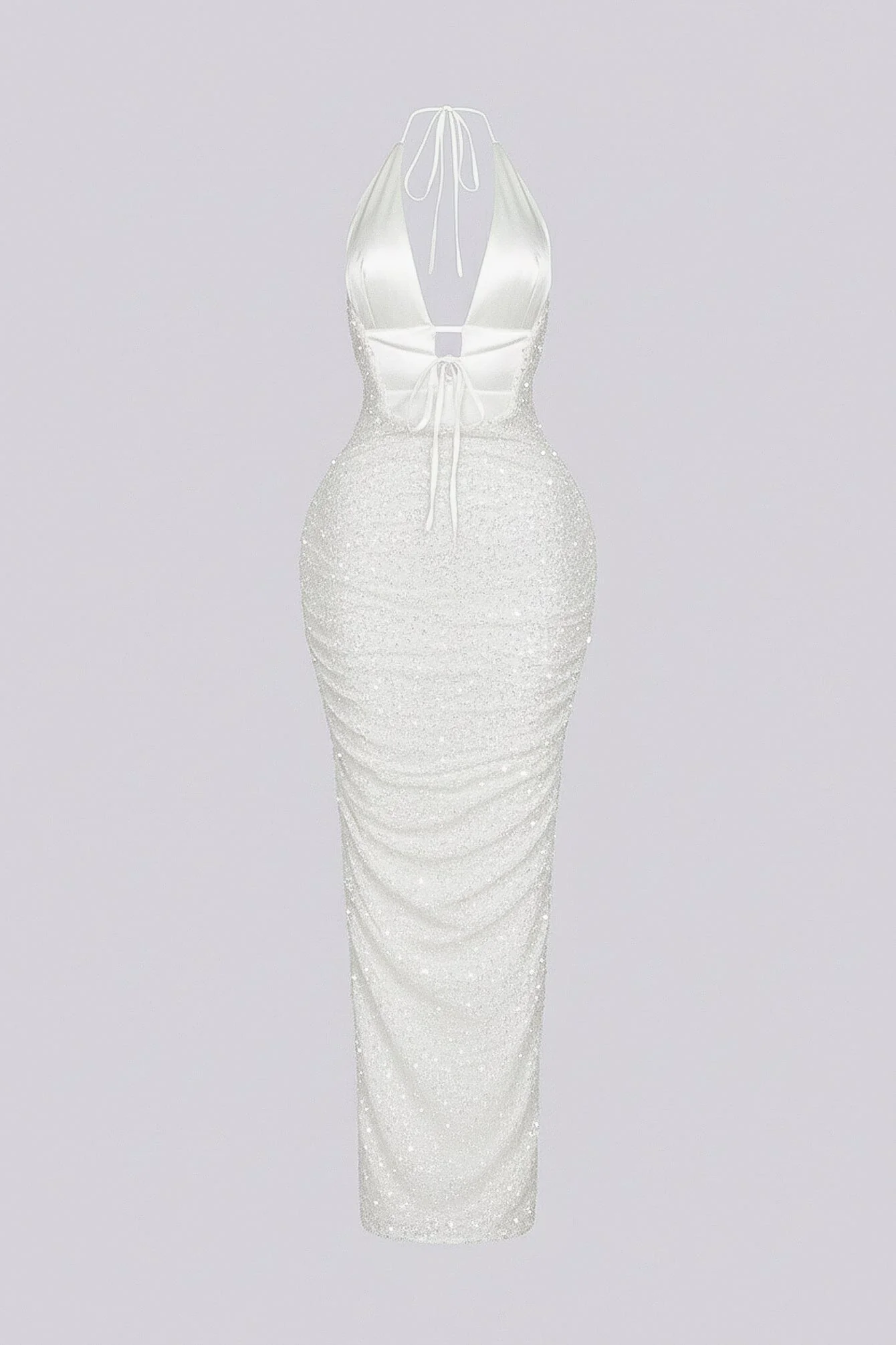Viva Rhinestone Beaded Halter Maxi Dress - Image 13