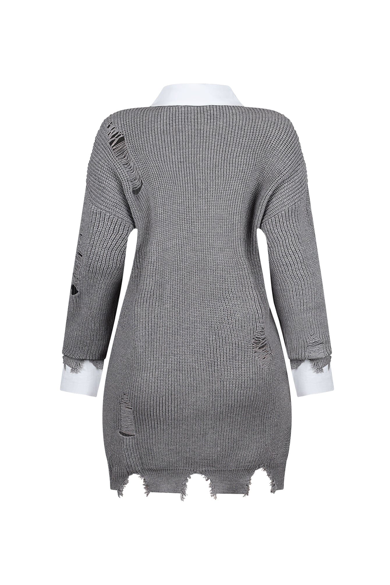 Vivianna Collared Sweater Top Mini Dress - Image 10