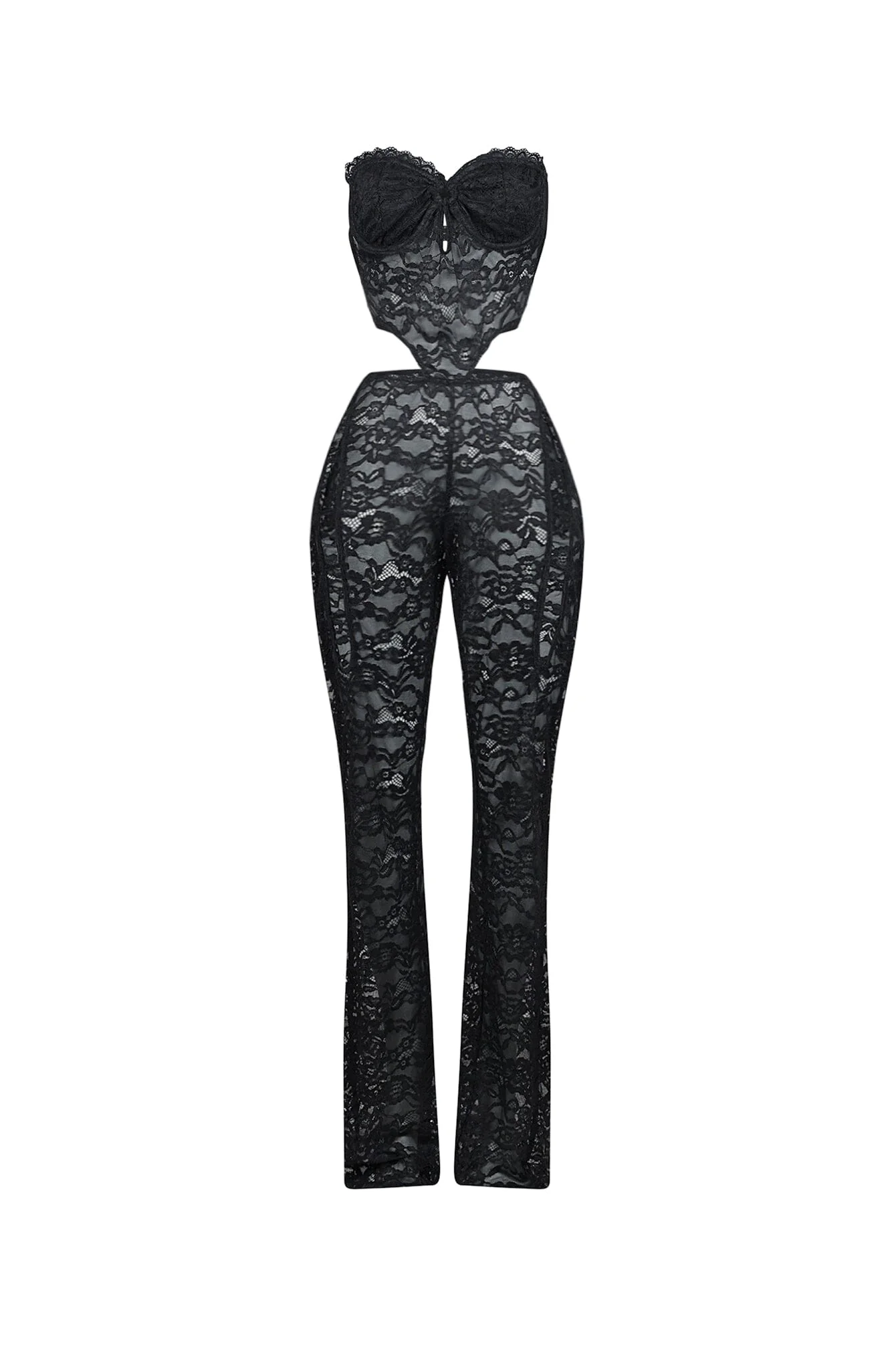 Vixen Lace Bustier Tube Jumpsuit - Image 4