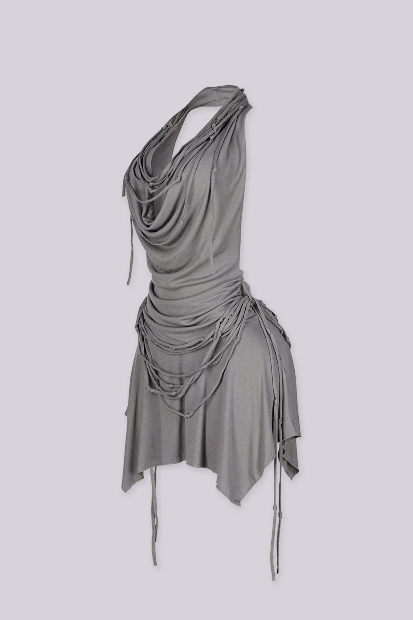Wasteland Draped Halter Mini Dress - Image 6