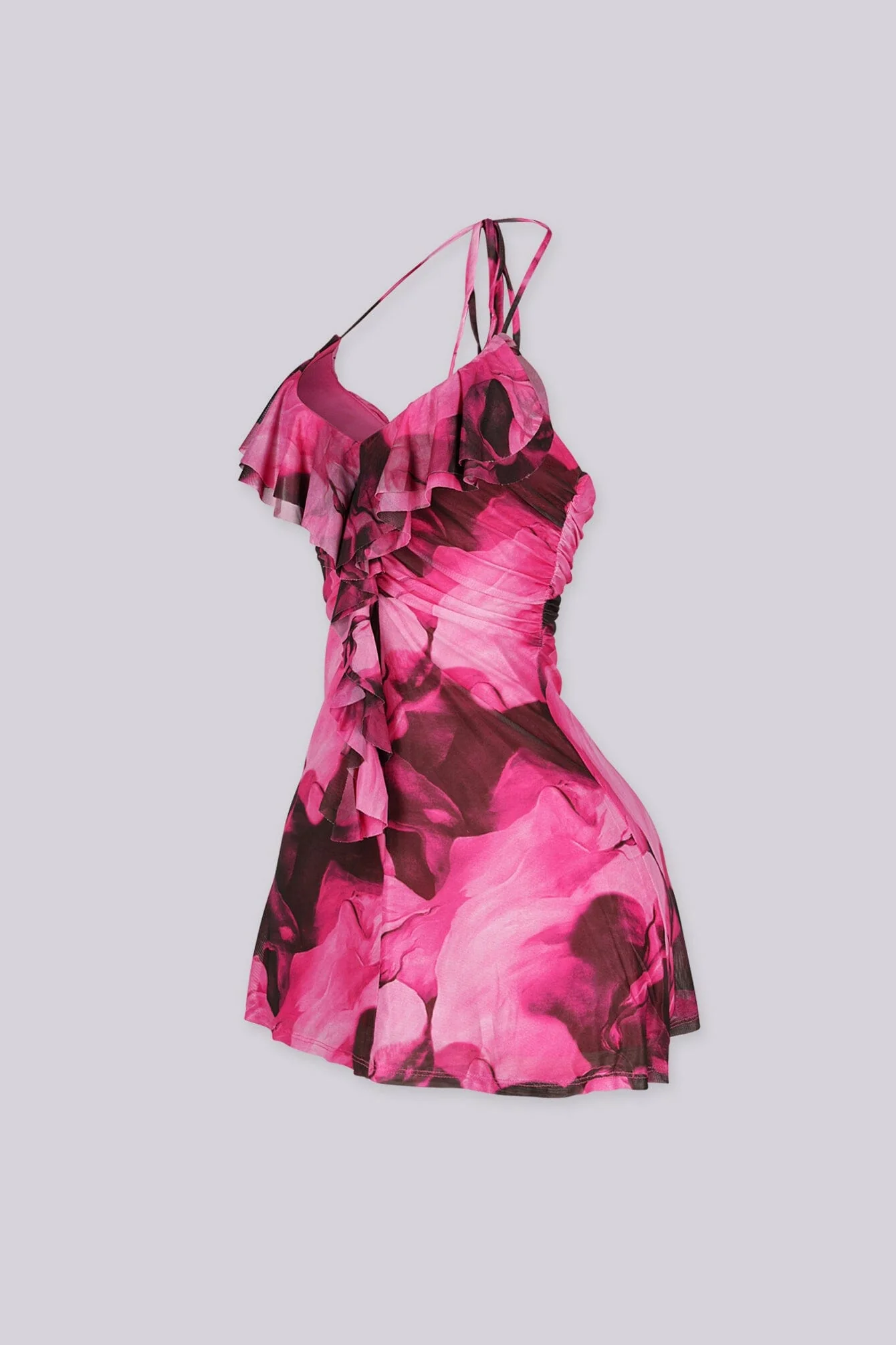 Watercolor Swirl Mini Dress - Image 4