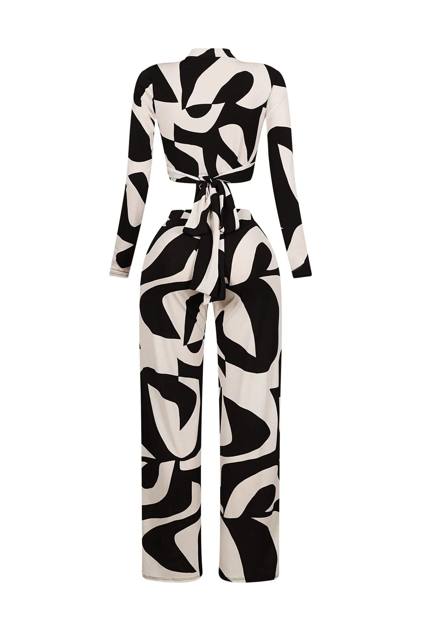 Wendy Mesh Picoso Print Top & Pants SET - Image 5