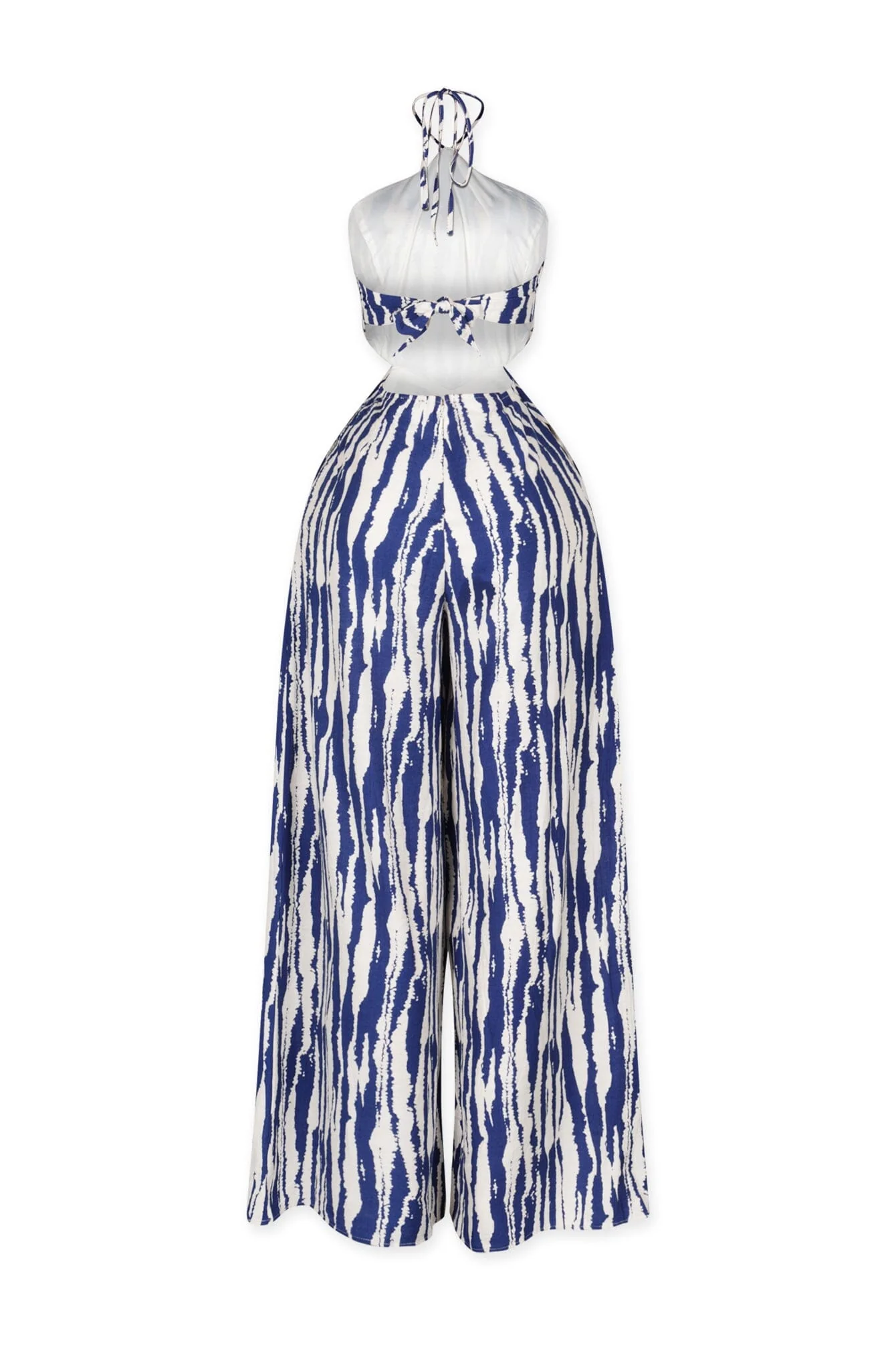 Whispering Breeze Chiffon Halter Jumpsuit - Image 11
