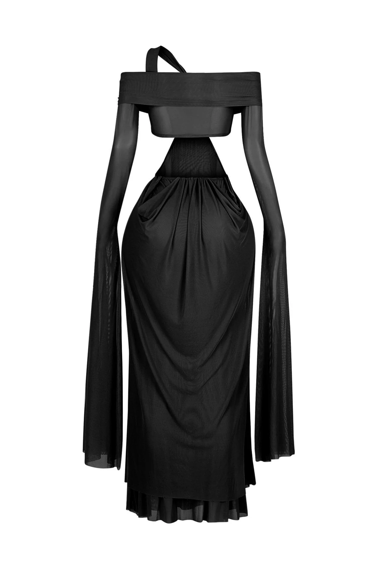 Wrap Me Slow Mesh Maxi Dress - Image 9