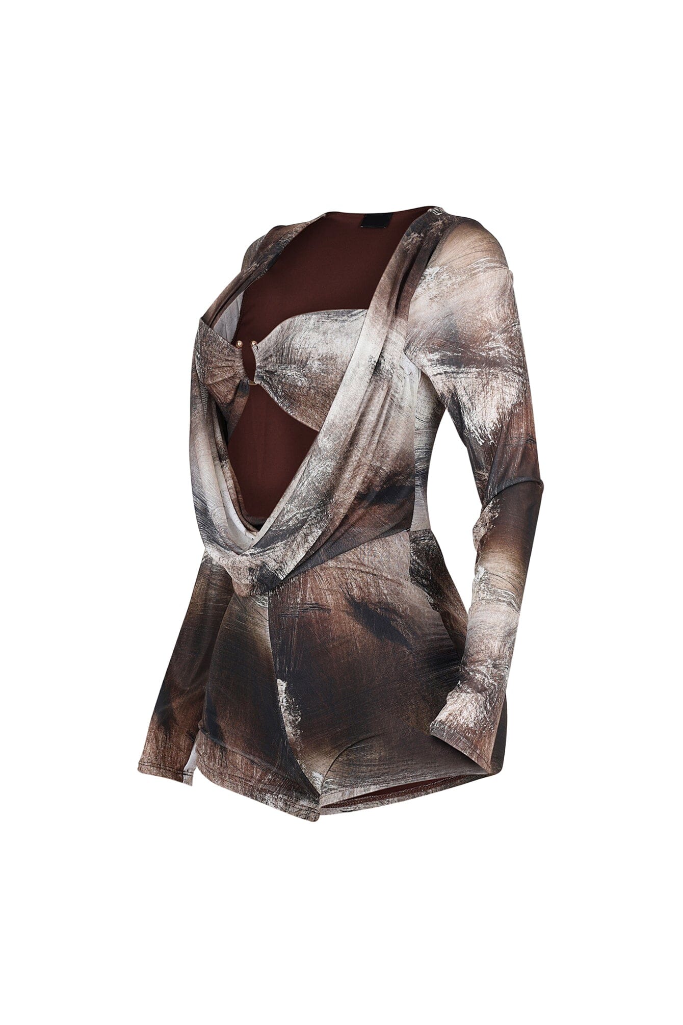Yara Mesh Print Romper - Image 5