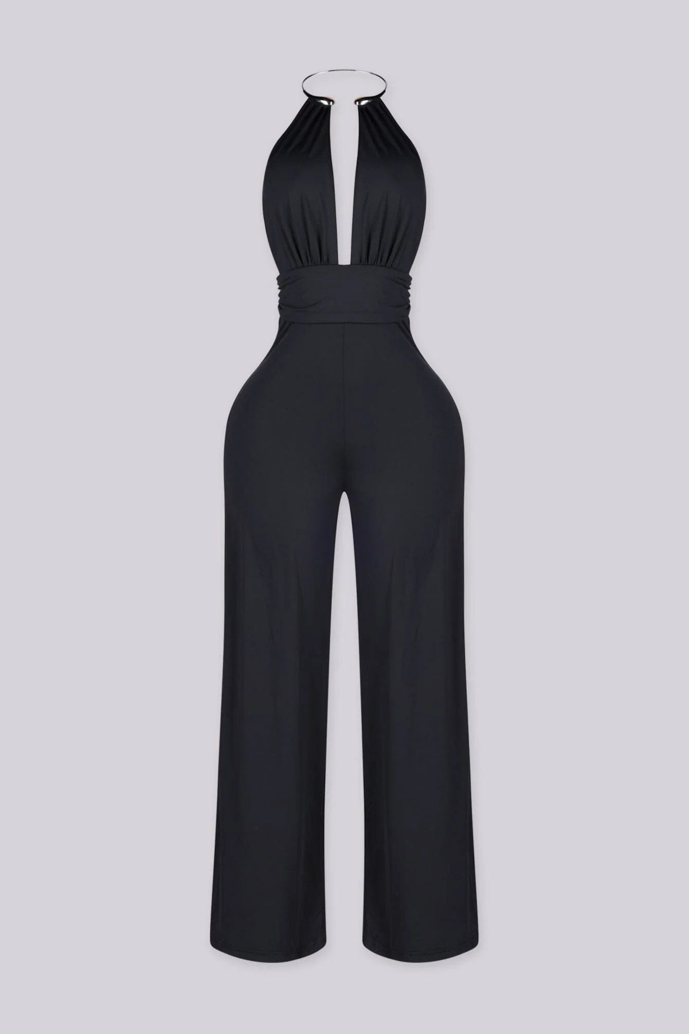 Zarael Silver Ring Neck Jumpsuit - Image 2