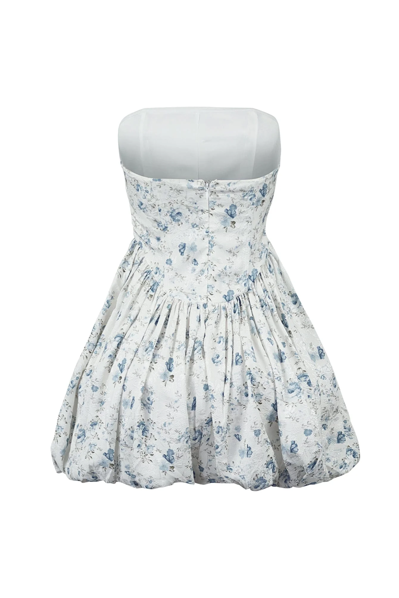 Zinnia Print Corset Bubble Tube Mini Dress - Image 5